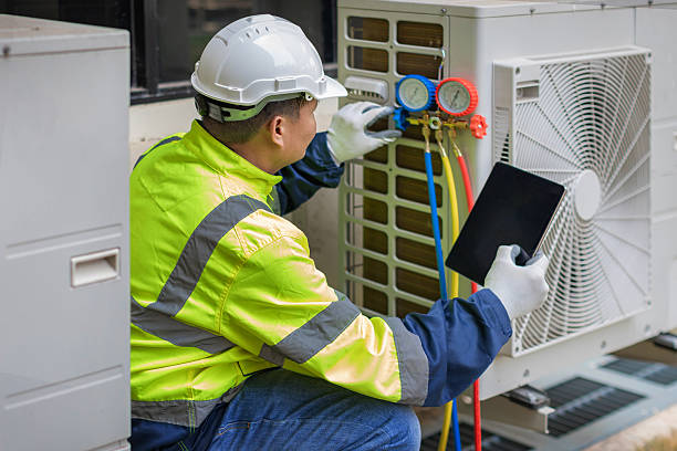 Professional Hvac technician working in Westlake, OH